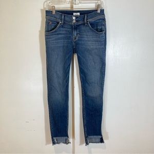 Hudson Cat Skinny Jeans Raw Step Hem